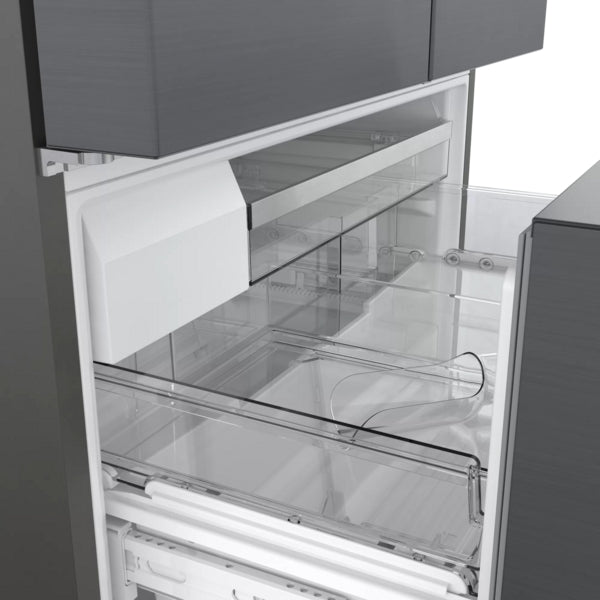 800 Series, French Door Bottom Mount Refrigerator, 36'', Black Stainless Steel