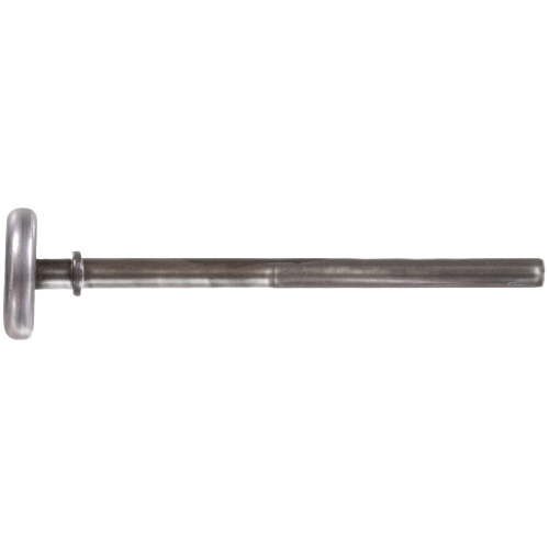 Zinc-plated steel wheel roller with long shaft for heavy-duty use in tools and home improvement projects