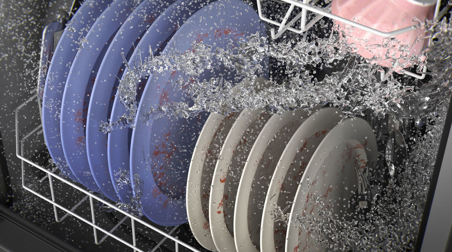 GE® ENERGY STAR® Top Control Hybrid Tub Dishwasher with Third Rack, Bottle Jets, Dry Boost & 50 dBA