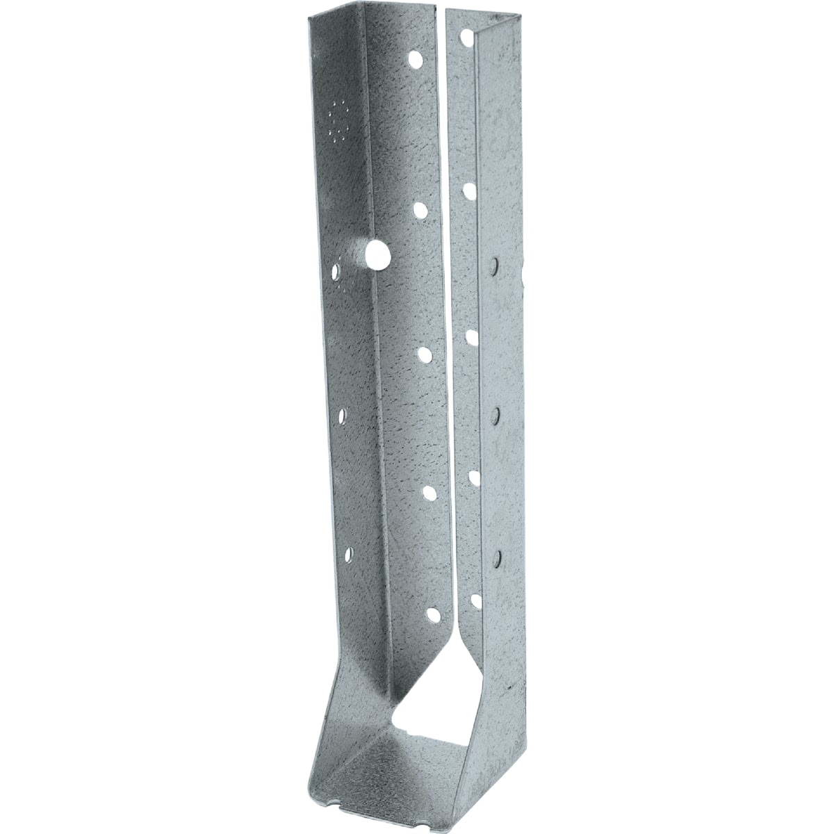 Galvanized steel concealed joist hanger with multiple holes for secure wood framing in lumber and building materials collections