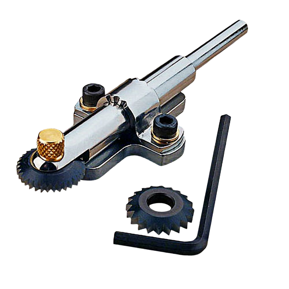 Compact spiralling head and cutter set with interchangeable blades and hex wrench for precision woodworking under $100 collections