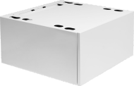 White pull-out laundry drawer accessory designed for organizing laundry essentials in home improvement settings