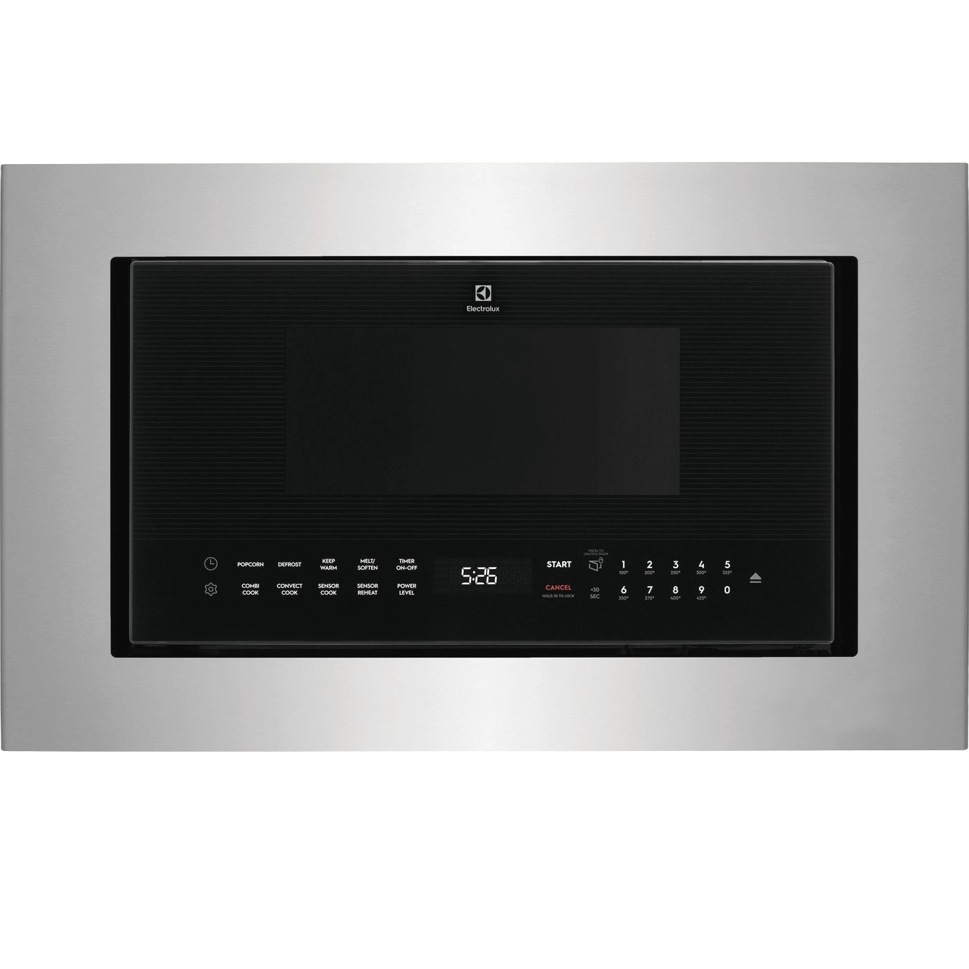 Built-in side swing microwave oven with glass touch controls and digital timer from kitchen appliances collection