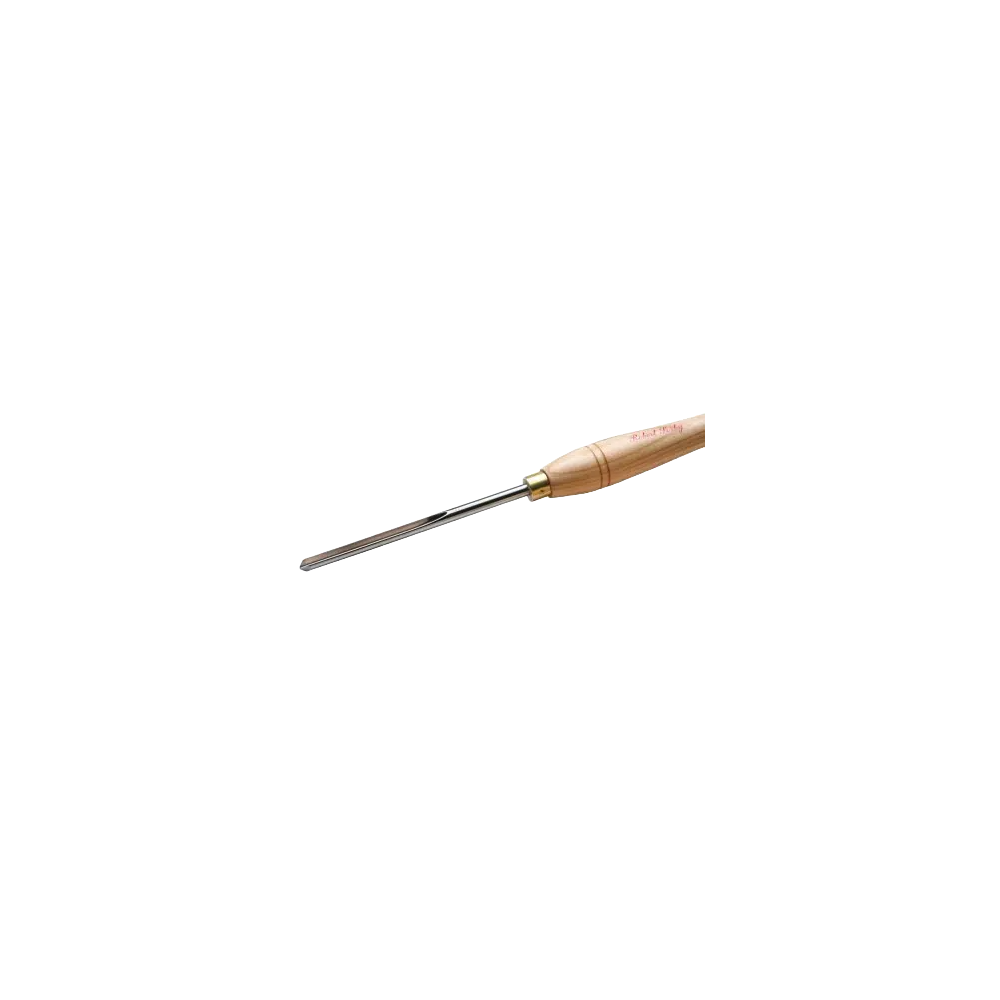Wood-handled 1/2 inch bowl gouge chisel with polished steel blade for woodworking and home improvement tasks