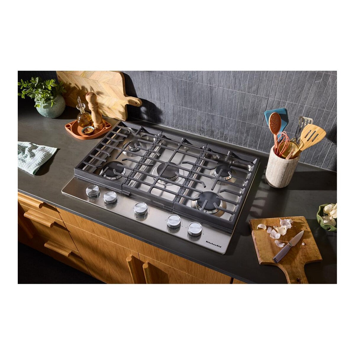 KitchenAid® 30 in. Gas Cooktop with 5 Versatile Burners