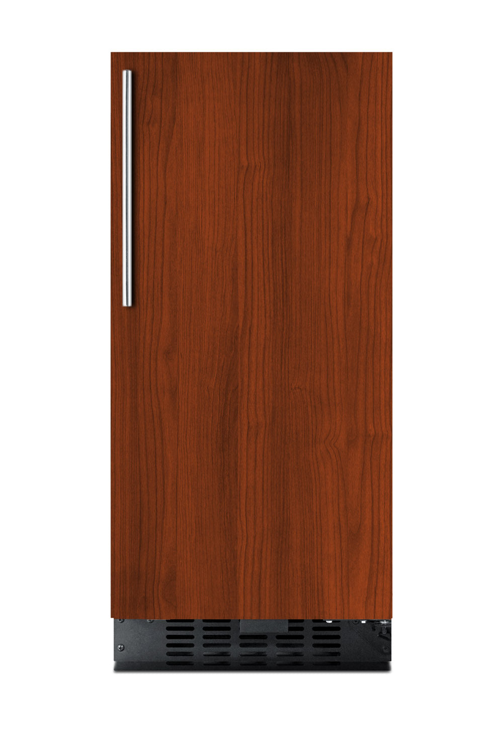 15-inch built-in all-refrigerator with wood-paneled door, stainless steel handle, and front vent from Appliances collection
