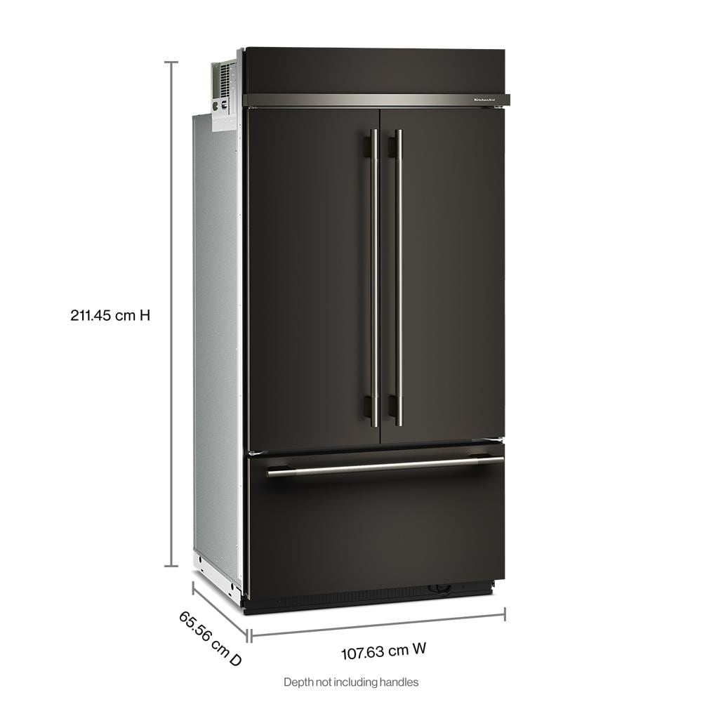 24.2 Cu. Ft. 42" Built-In French Door Bottom Mount Refrigerator with Platinum Interior