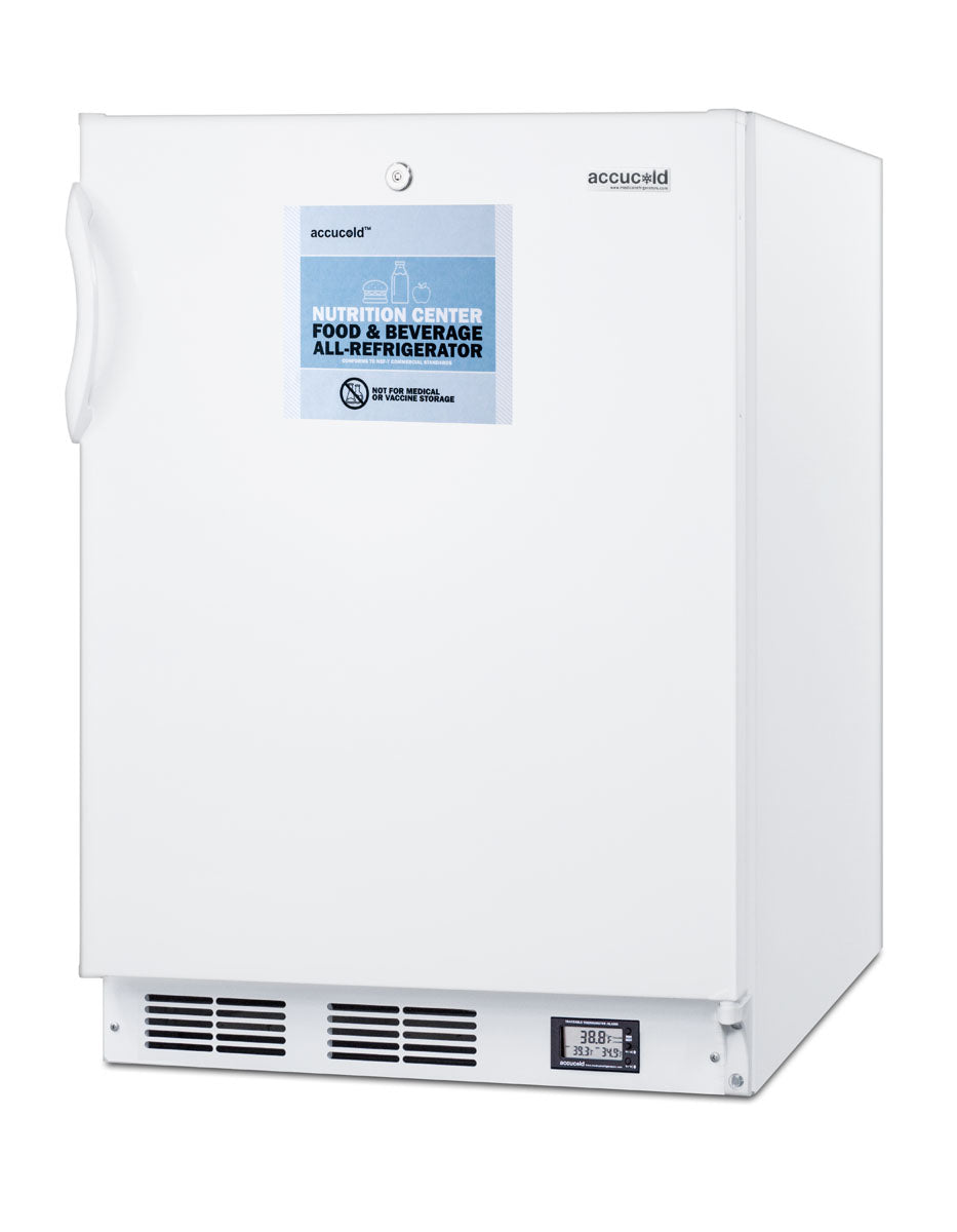 24" Wide Built-In All-Refrigerator, ADA Compliant