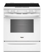 White 30-inch electric smart range with air cooking technology in Ranges and Kitchen & Kitchenware collections