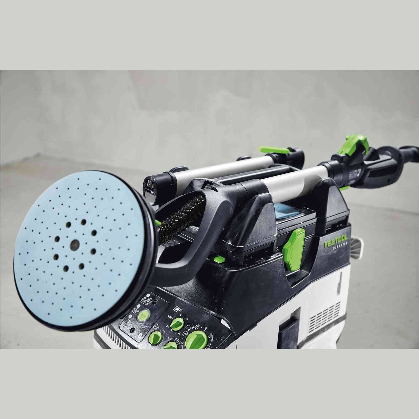 Festool Planex tool holder securing sander for organized storage in power tool accessories under $100 collection