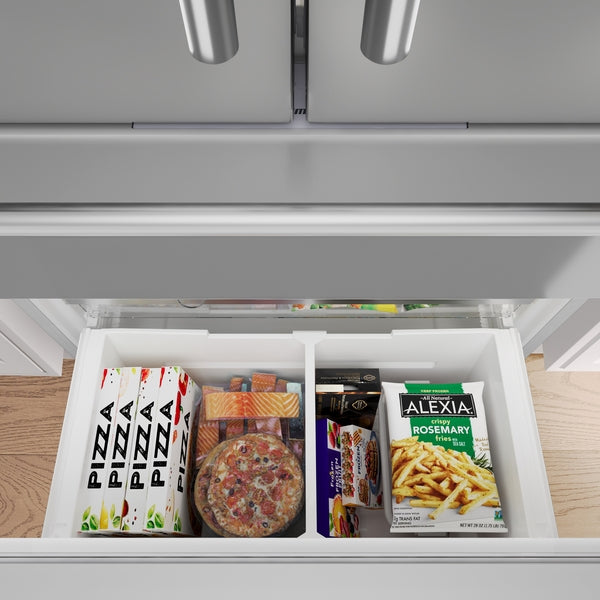 Freedom®, Freestanding French Door Bottom Mount Refrigerator, 36'' Masterpiece®, Stainless Steel