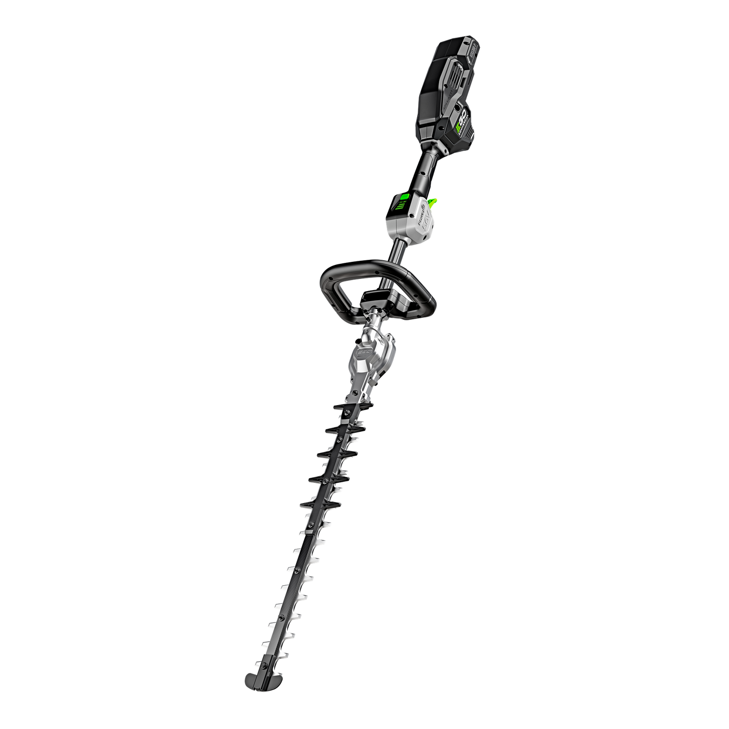 Black and gray commercial-grade short pole hedge trimmer designed for efficient home improvement and landscaping tasks