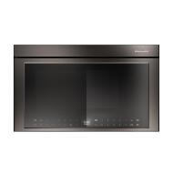 KitchenAid dark stainless steel multifunction over-the-range microwave with infrared sensor controls from appliances collection