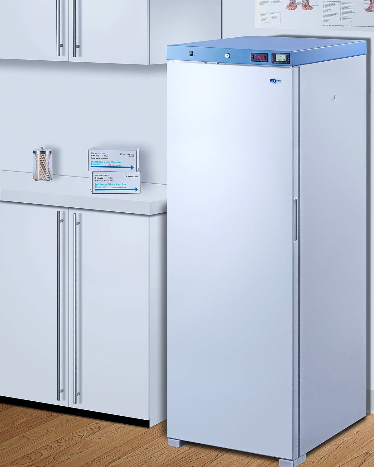 24" Wide Upright Medical Refrigerator, Certified to NSF/ANSI 456 Vaccine Storage Standard
