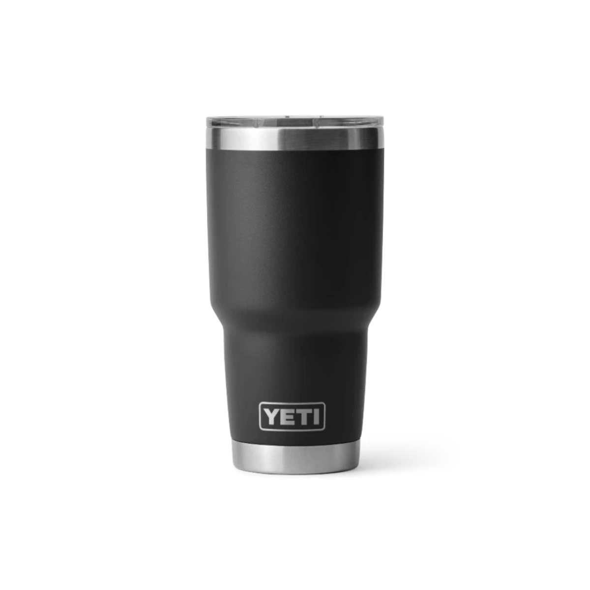 Matte black insulated 30 oz tumbler with clear Magslider lid, designed for durable use in Drinkware, Tableware, and Kitchen & Kitchenware collections under $50.