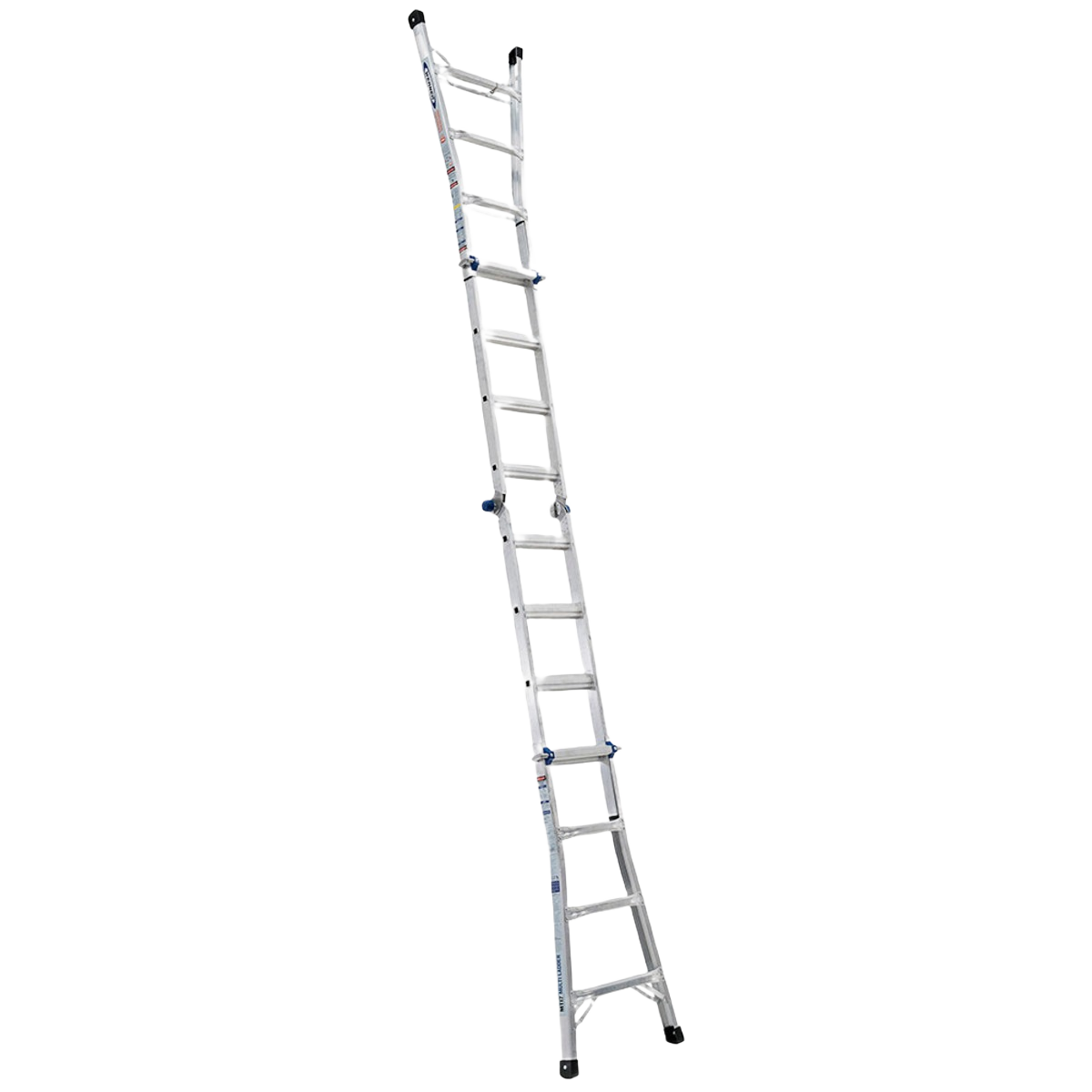 Werner Aluminum Multi-Position Telescoping Ladder with 300 lb. Load Capacity, 17 ft.