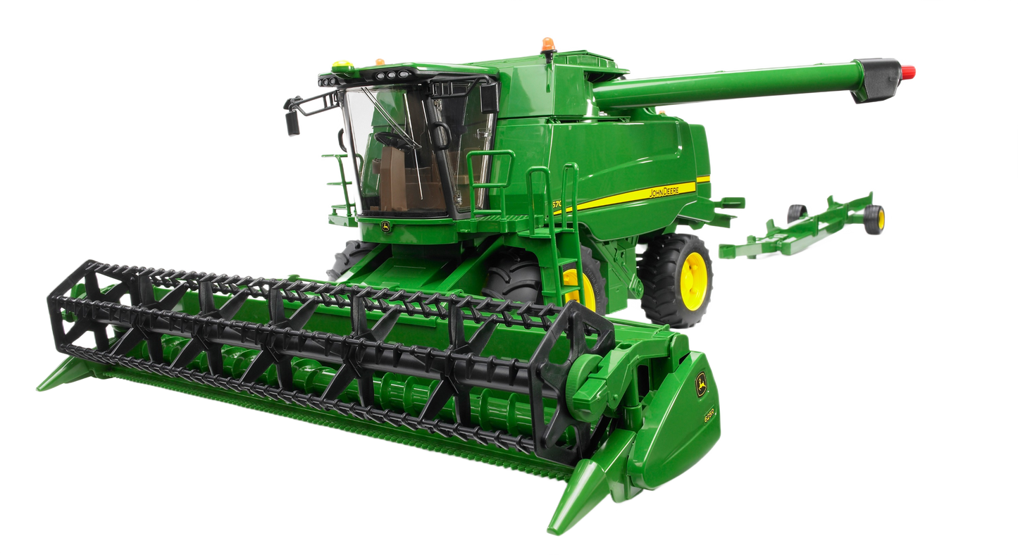 Green Bruder John Deere combine harvester toy with functional header for Vehicles & Remote Controlled Toys and Bruder Toys collections