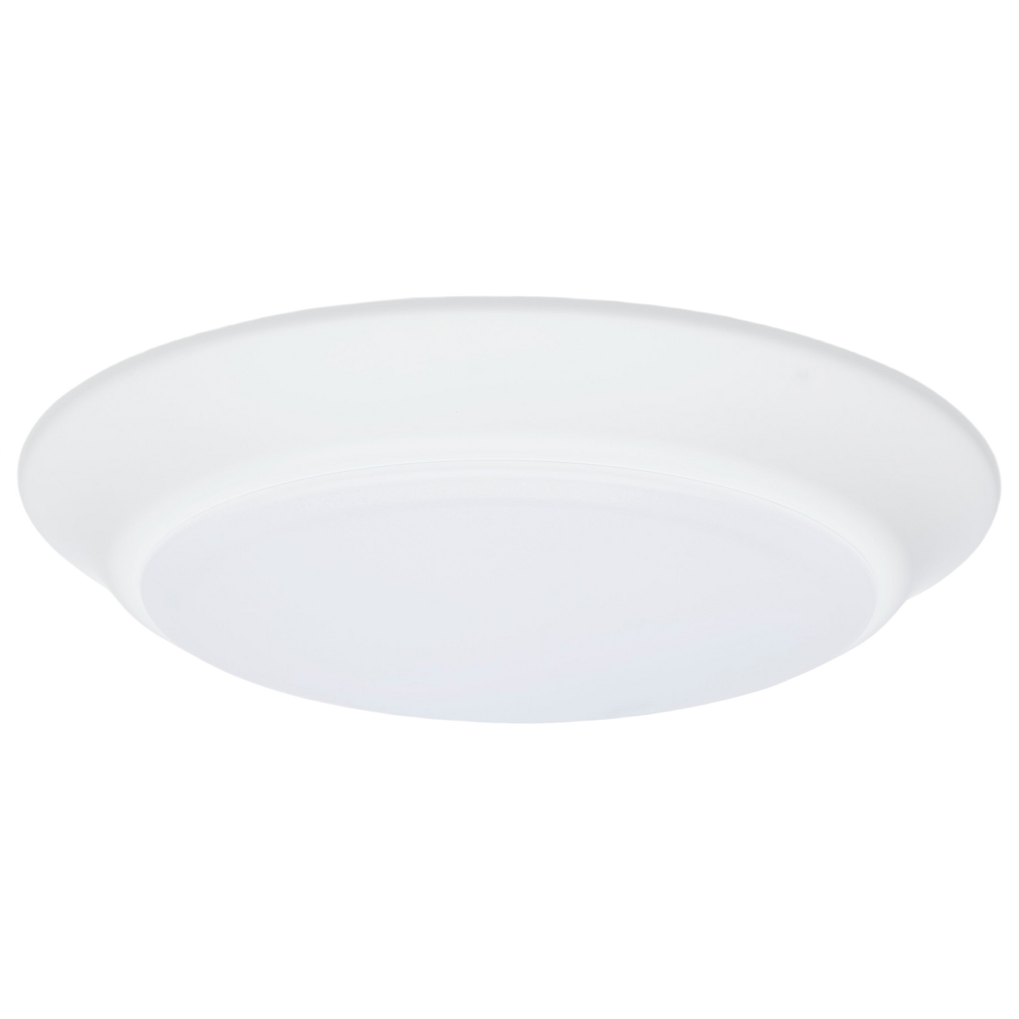White 7-inch LED disk light with sleek design for energy-efficient home improvement and lighting collections