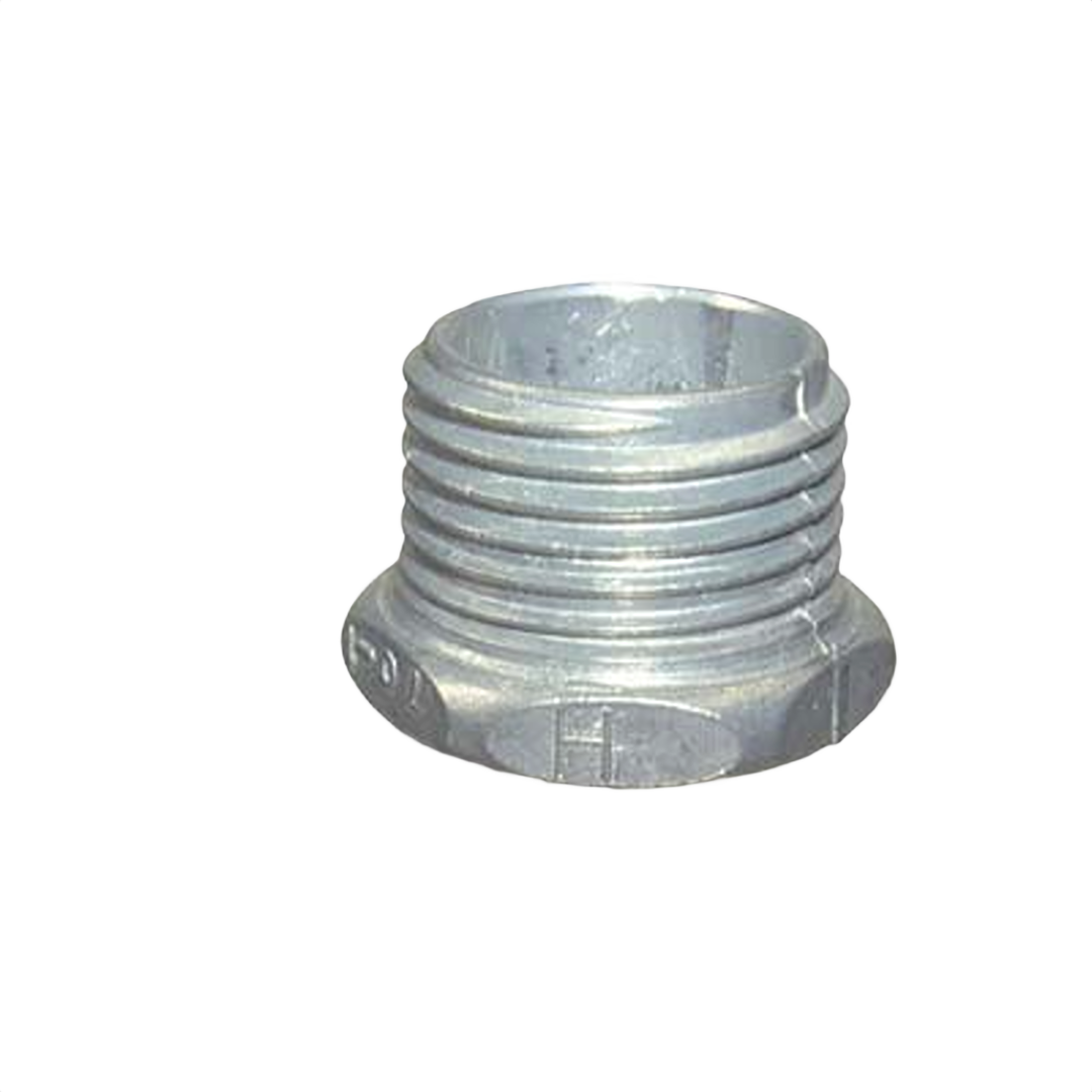 Silver metal conduit nipple with threaded design for electrical conduit connections in home improvement projects