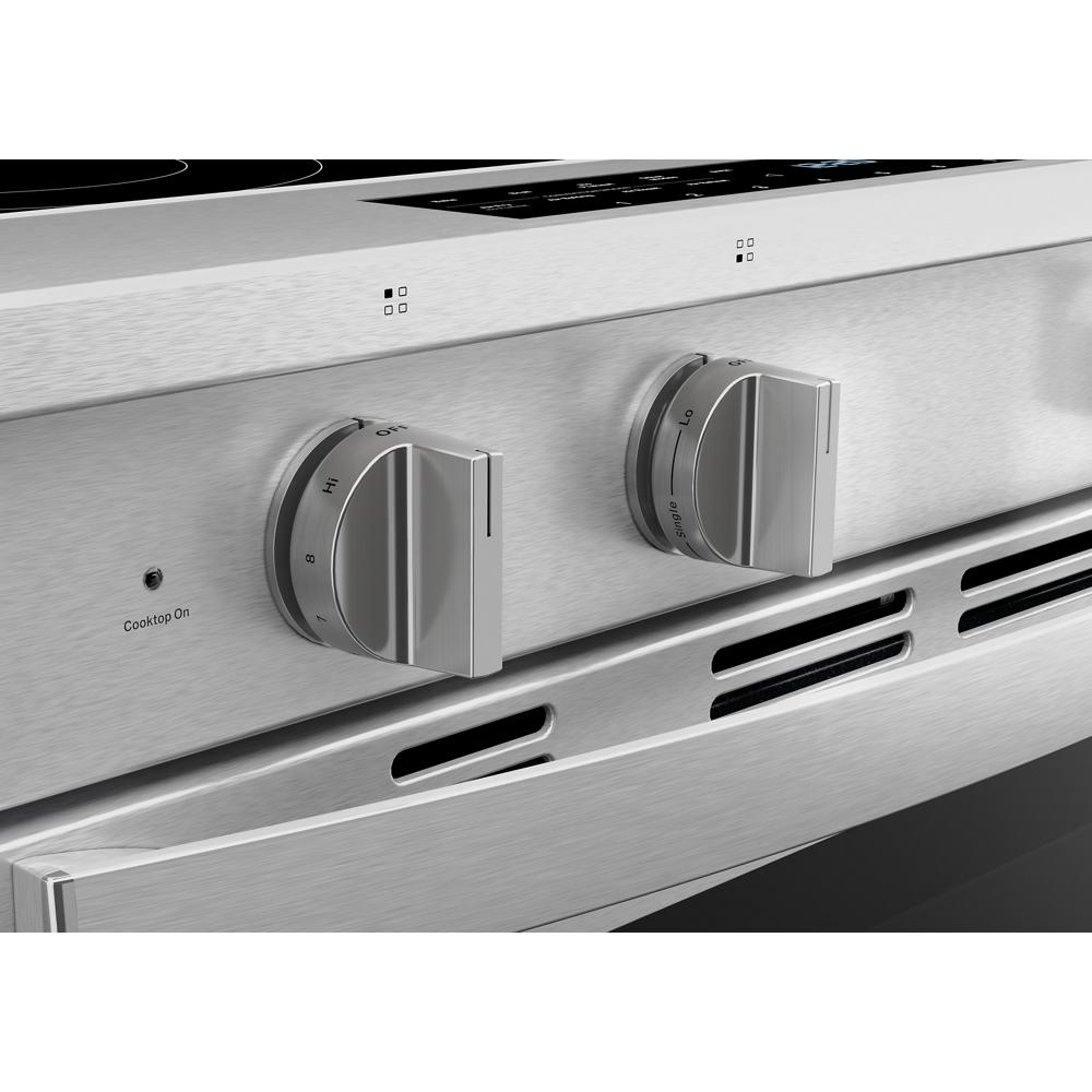 30-inch Smart Slide in Electric Range with Air Cooking Technology, No Preheat Air Fry, WipeClean™ Coating, Steam/Self Clean and High Speed Preheat