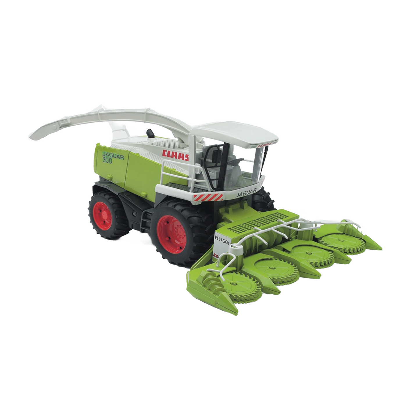 Detailed replica of a green field chopper toy with four driven pull-in corn header in Vehicles & Remote Controlled Toys collection