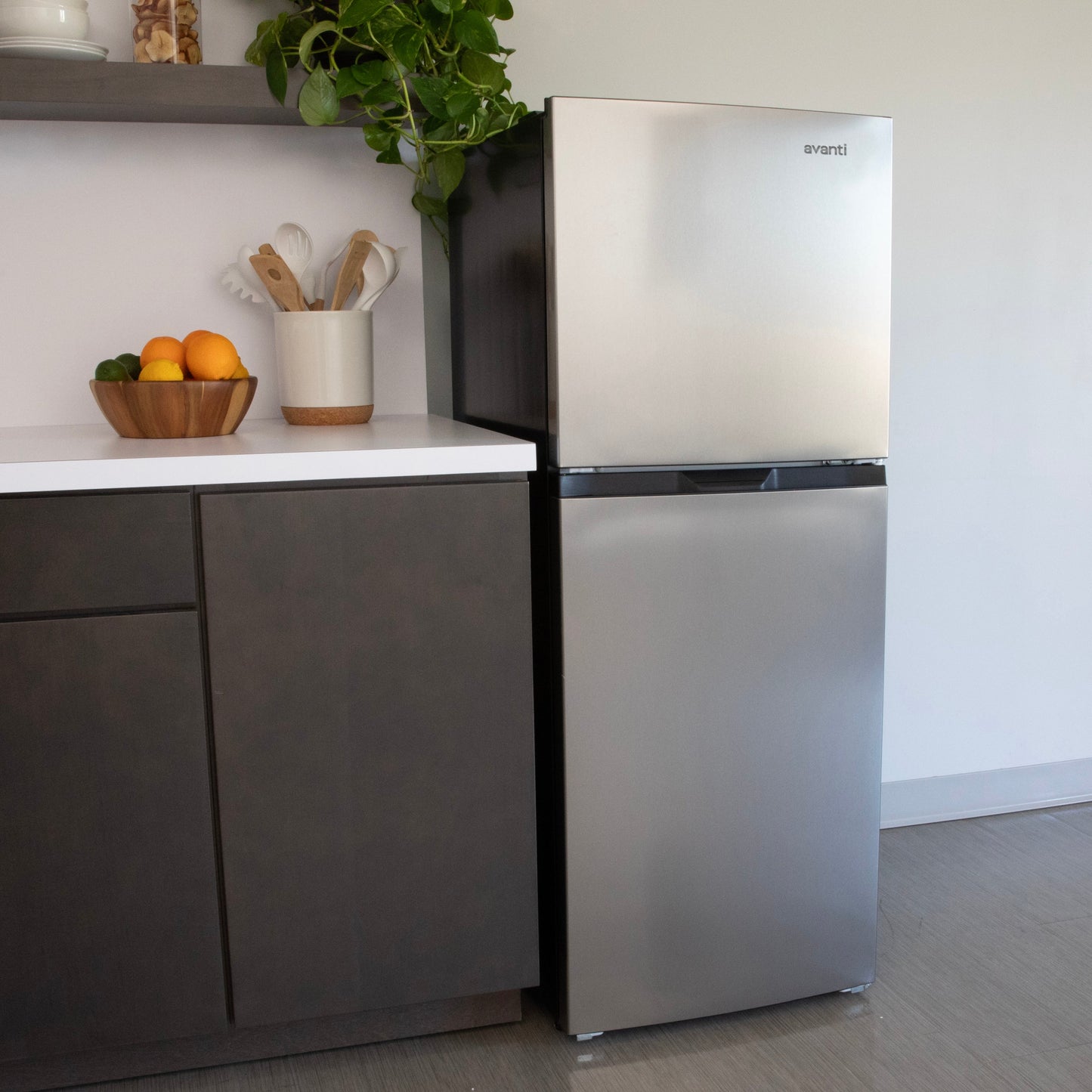 Avanti 7.0 cu. ft. Apartment Size Refrigerator - Stainless Steel
