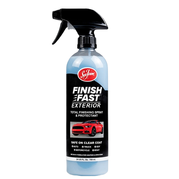 Spray bottle of exterior car finishing cleaner and protectant safe for clear coats in automotive collections under $50