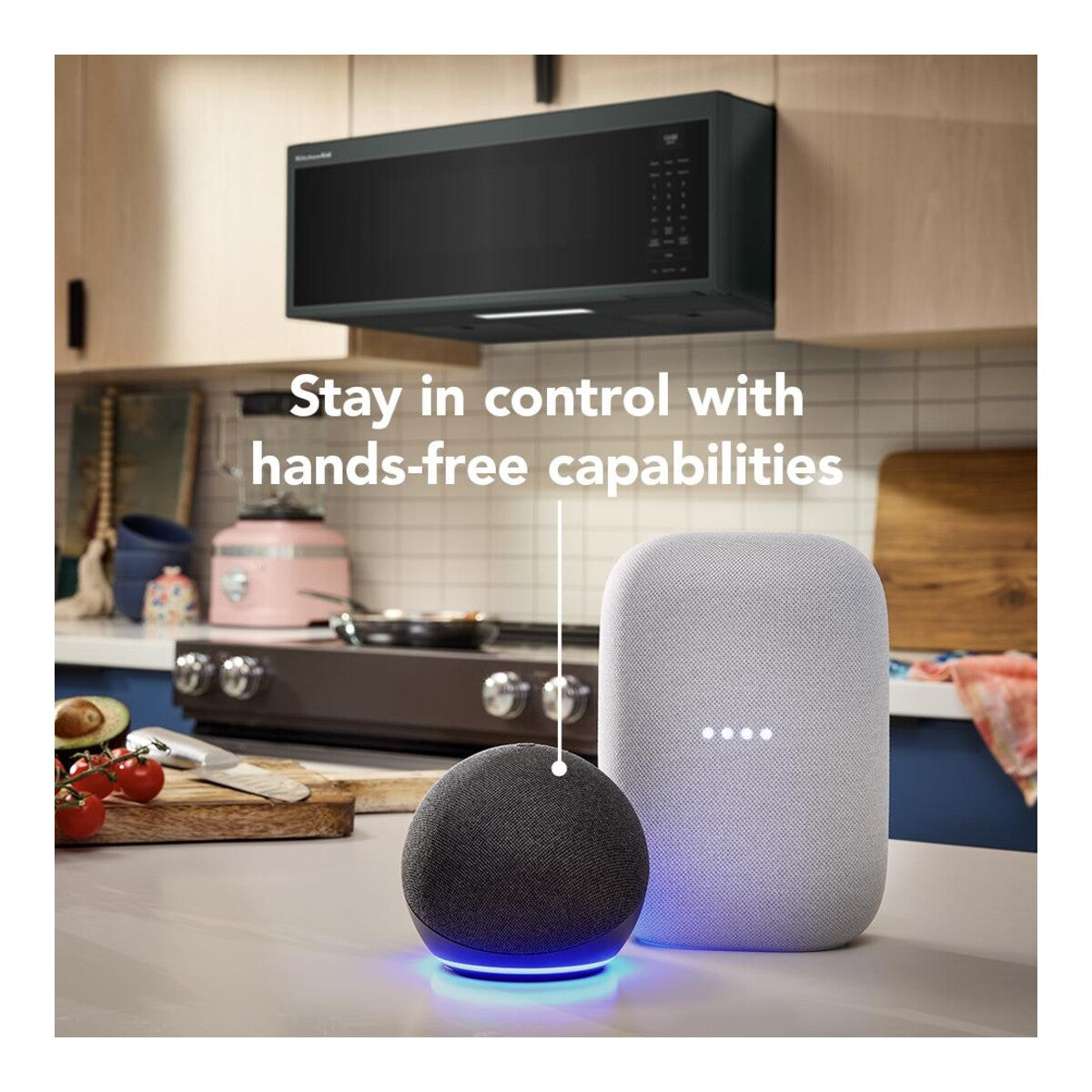 Smart Low Profile Microwave Hood Combination with Dual Fan Ventilation
