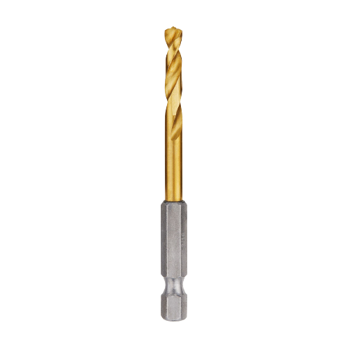 3/16" titanium coated drill bit with hex shank designed for durability in Milwaukee power tool accessories collection