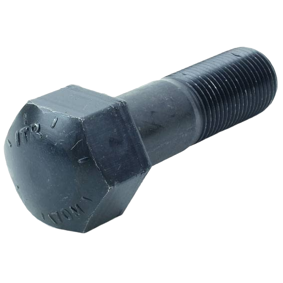 Black hex head bolt with threaded shaft for John Deere hardware in nuts, bolts, and washers collections under $50