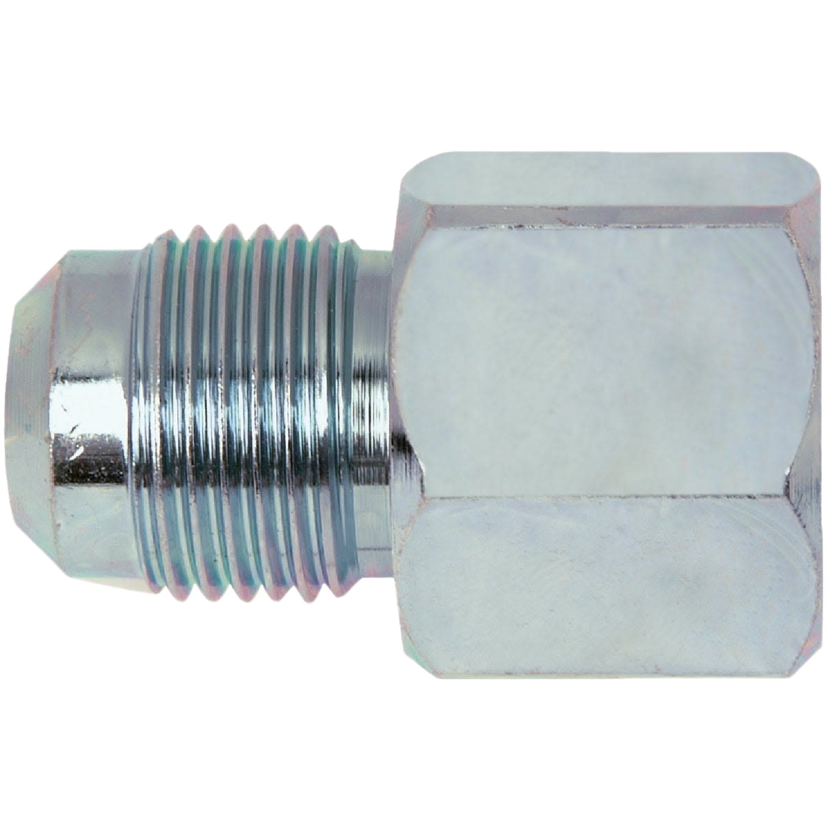 Threaded steel female union fitting with 3/8 inch diameter for plumbing and home improvement under $50 projects