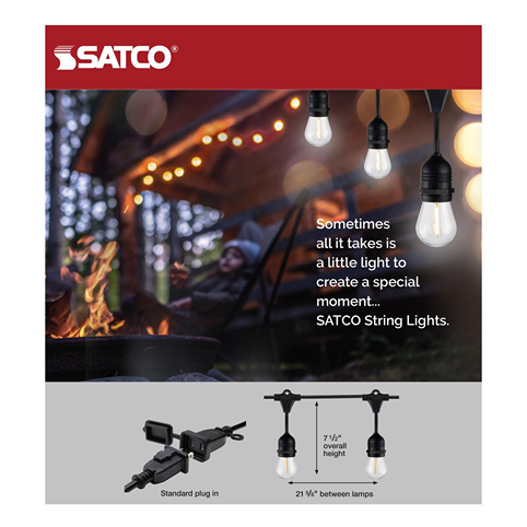 Outdoor string lights with energy-saving LED bulbs and standard plugs for home improvement and outdoor living under $100 collections