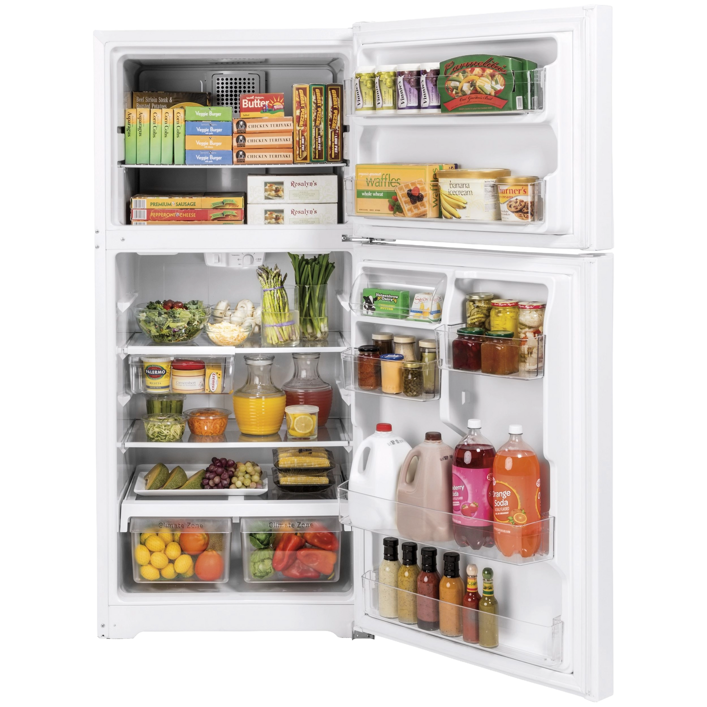 GE® ENERGY STAR® 19.2 Cu. Ft. Top-Freezer Refrigerator