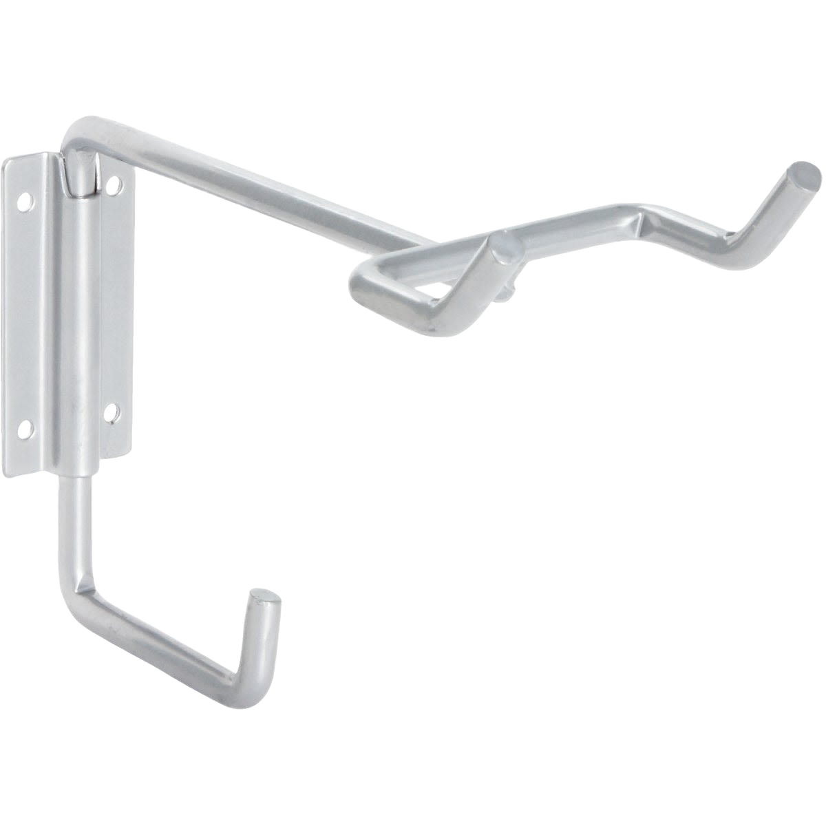 Metal wire utility hanger with angled hooks for garden tool storage in garage organization and storage collections under 50 dollars