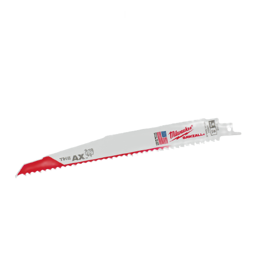9-inch Milwaukee SAWZALL® wood cutting saw blade with red and white design for power tool accessories collections