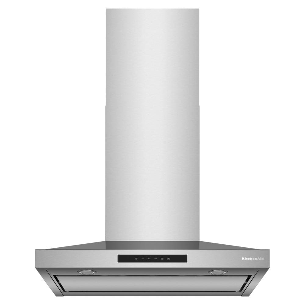 stainless steel 30-inch wall-mount canopy hood with touch controls in range hoods and kitchenware collection