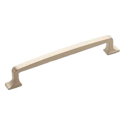 Satin nickel cabinet pull with modern retro design for furniture hardware and home improvement under $50 collection
