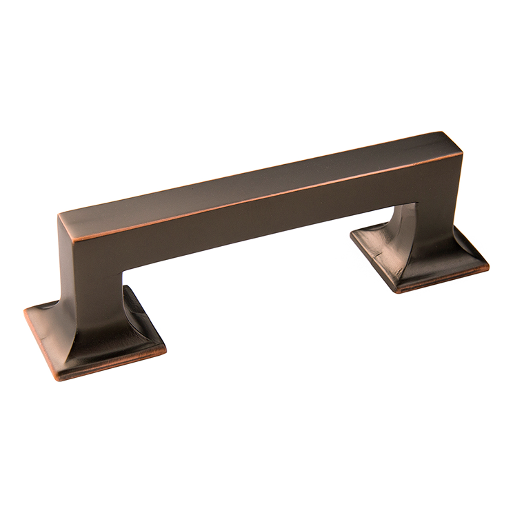 Oil-rubbed bronze cabinet pull with highlighted edges for furniture hardware and home improvement under $50 collections