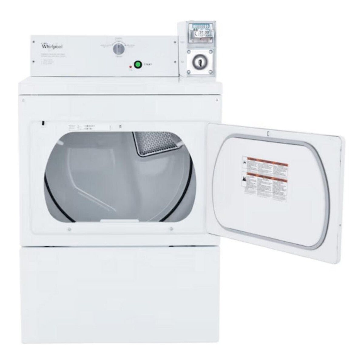Commercial Electric Super-Capacity Dryer, Coin Slide