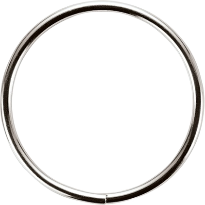 Silver metal split ring for secure tool tethering in home improvement and safety equipment under $50 collections