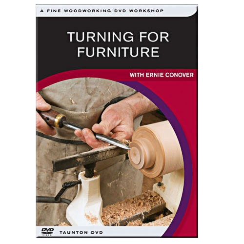 Woodturning DVD demonstrating furniture making techniques by Ernie Conover, part of woodworking tools under $50 collection