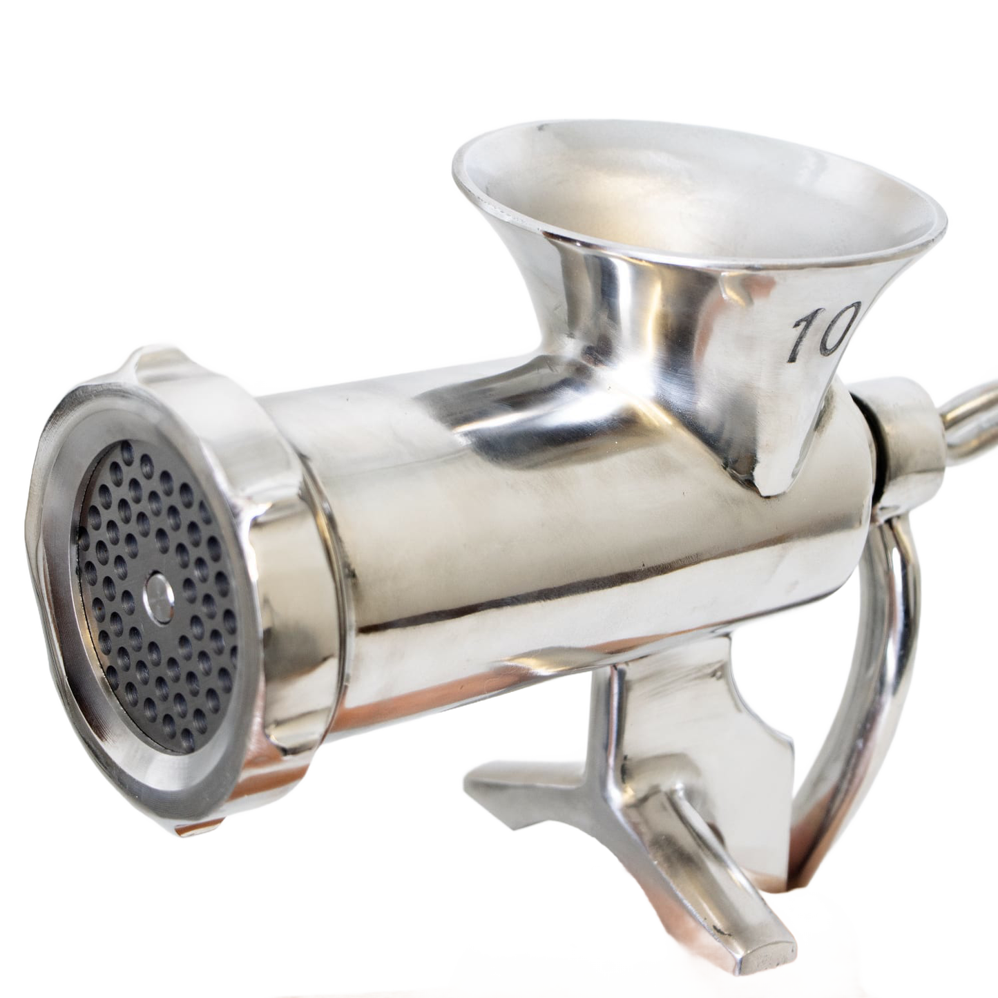 Stainless steel clamp-down meat grinder with funnel top for kitchen gadgets and small appliances under $100 collection