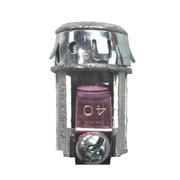 Metal electrical connector with angled clip and screw for secure cable connection in Electrical and Home Improvement tools under $50