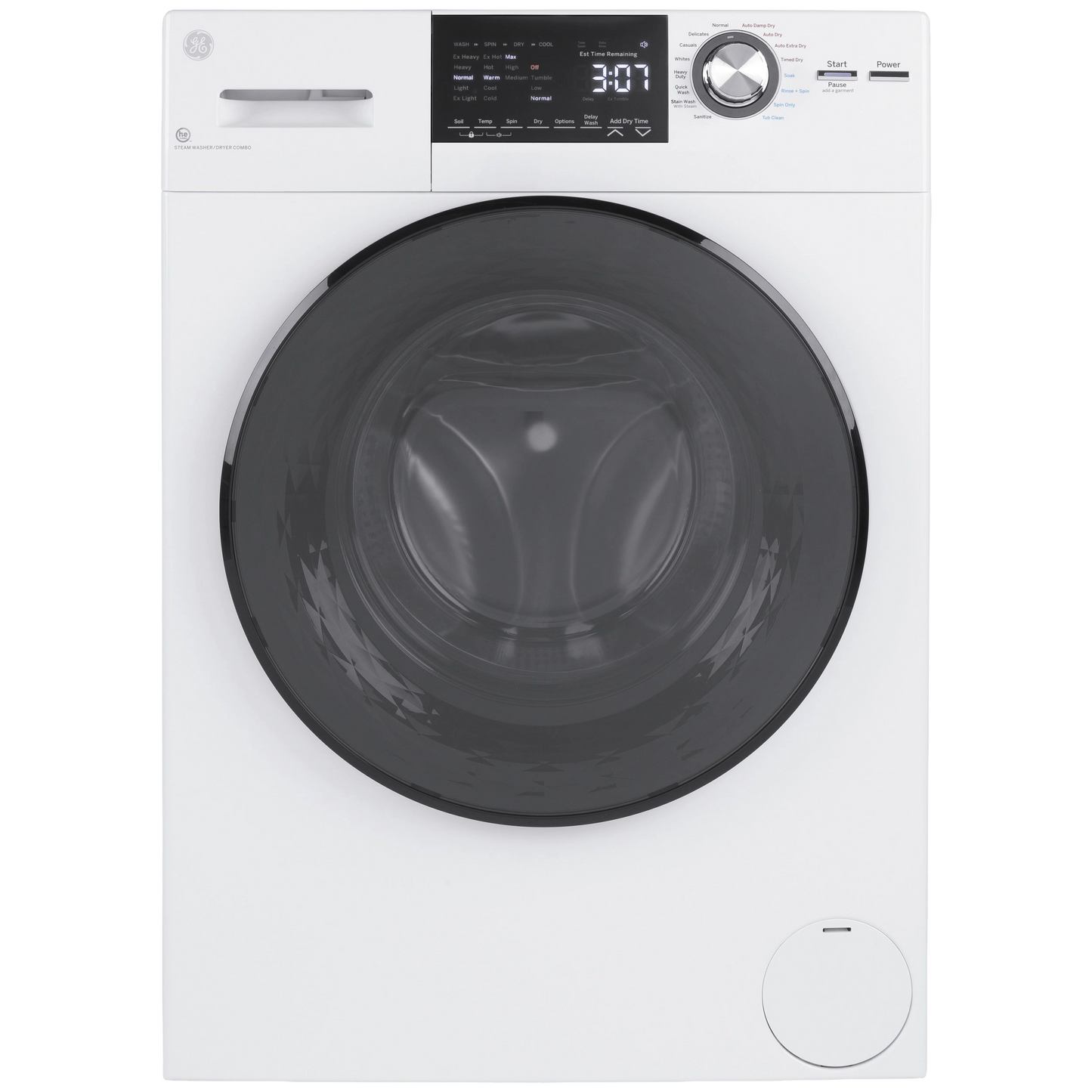 GE® 24" 2.4 cu. ft.Capacity Front Load Washer/Condenser Dryer Combo