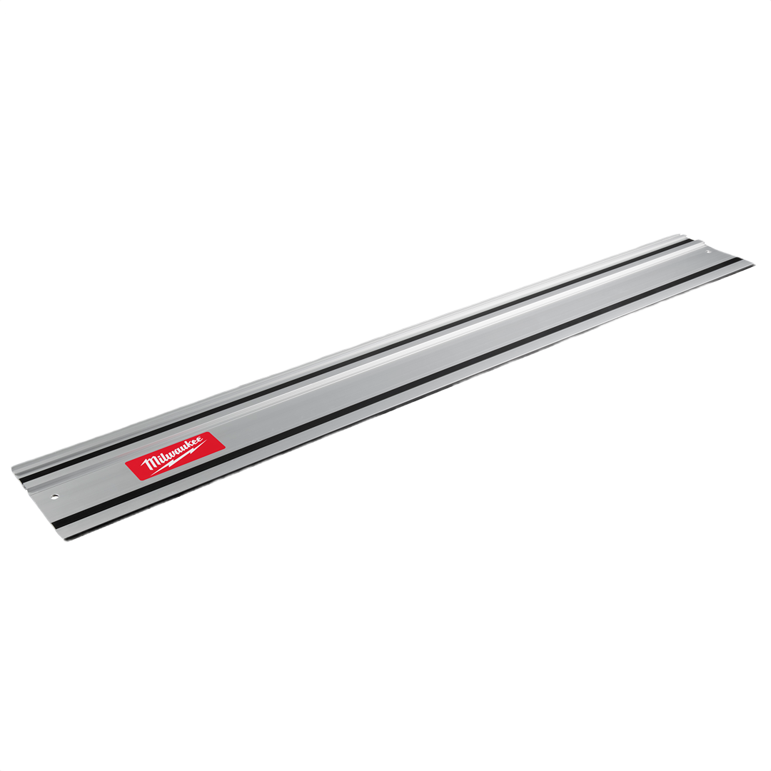 Aluminum track rail with red branding, designed for woodworking and power tool accessories collection.