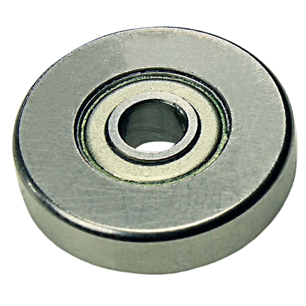 Steel radial bearing with 13/16 inch outer diameter for use in power tool accessories and tool maintenance projects