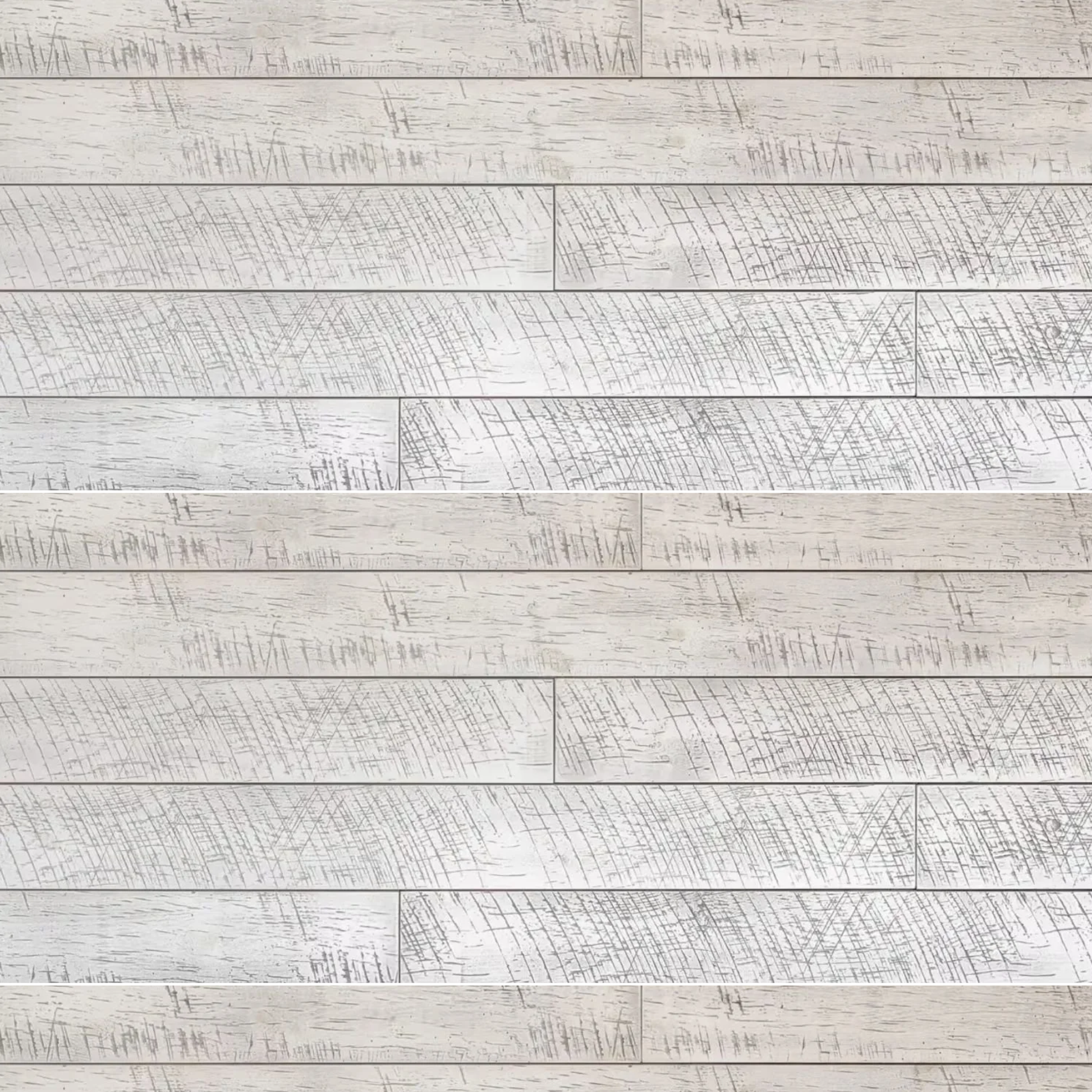 Whitewashed wooden shiplap panels with textured grain pattern for rustic home improvement projects