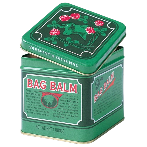 Green tin container of Bag Balm ointment for soothing chapped and irritated skin in Health & Beauty collections under $50