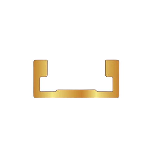 Brass-toned metal miter channel for woodworking tool accessories in home improvement and woodworking tool collections under $50