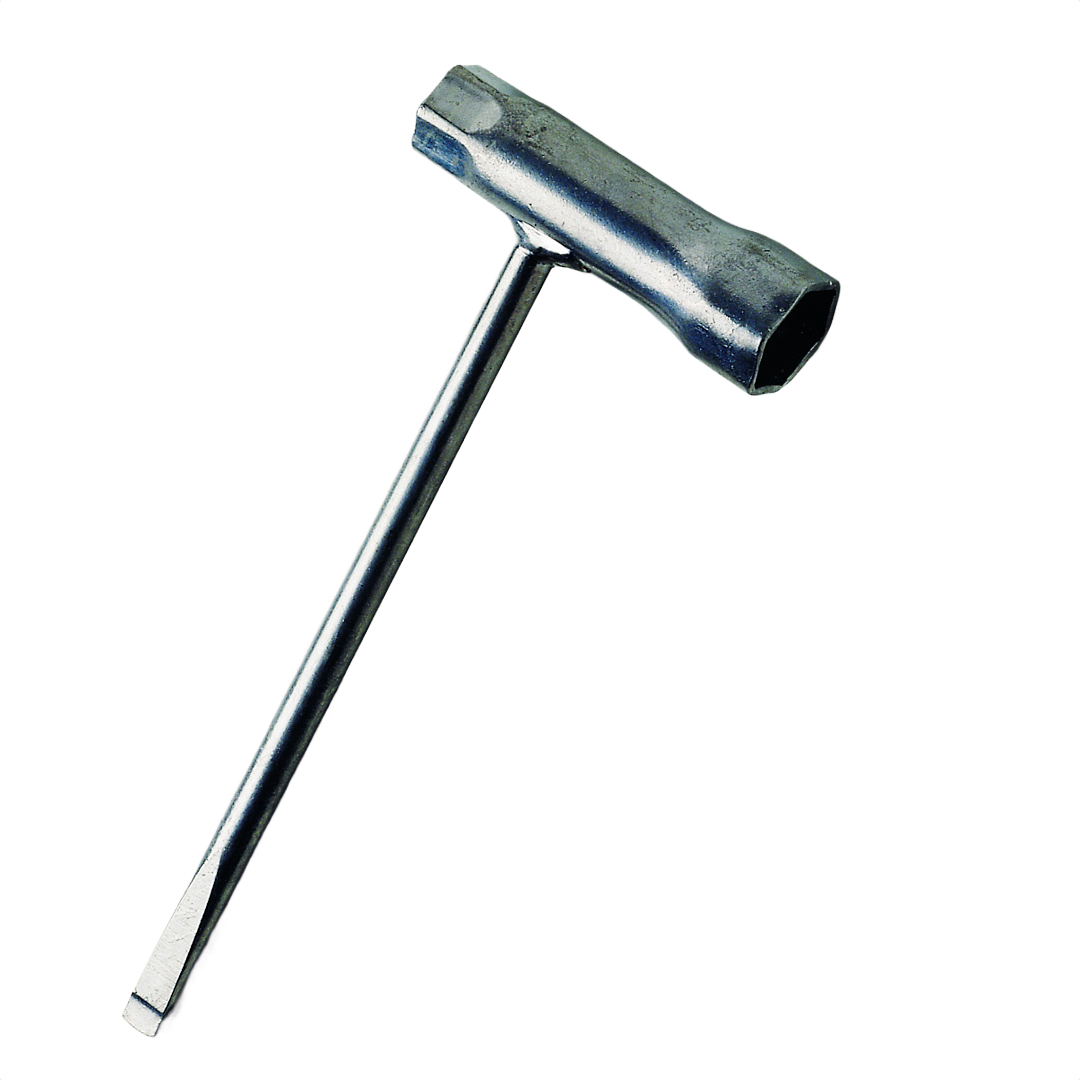 Metal multi-functional wrench tool designed for saw accessories and power tool maintenance in home improvement under $50 collection